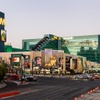 An exterior view of the MGM Grand hotel-casino Tuesday, Aug. 27, 2024. 