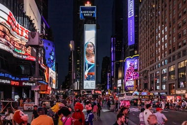 At the heart of Times Square in New York City, only a few miles from Coco Gauff’s attempt to defend her U.S. Open title, a 200-foot-tall version of the star tennis player whipped her racket toward the city’s ...