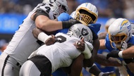 The Chargers took the Raiders’ best shots in Week 1 but kept standing and coming forward until they broke the SoFi Stadium visitors with a runaway second half to win 22-10. ...