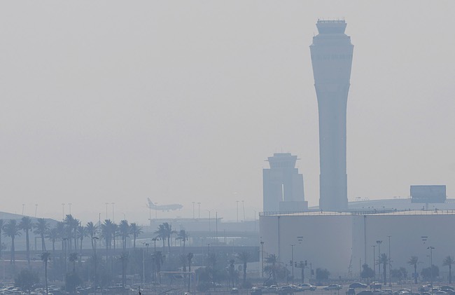 Smoky Skies in Las Vegas