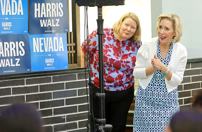 Gwen Walz Campaigns in Las Vegas