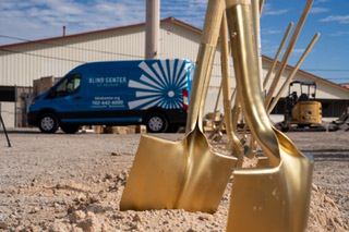 Blind Center of Nevada leadership and board members were joined by state and local officials, partners and donors to celebrate the official groundbreaking of Visions Park, a 100-unit affordable housing complex for those who are blind and visually impaired in Las Vegas, Nevada on Thursday, September 19, 2024.