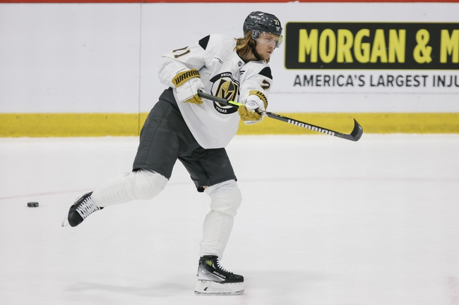 Vegas Golden Knights center William Karlsson (71) practices at City National Arena Thursday, Sept. 19, 2024.