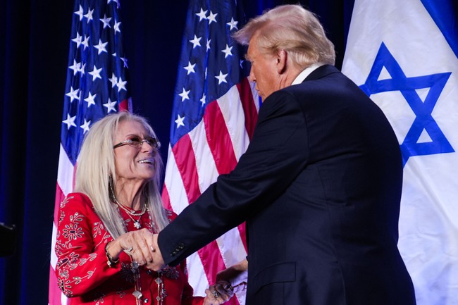 Miriam Adelson and Trump