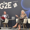 Rep. Dina Titus, right, and American Gaming Association's Chris Cylke discuss the evolving view of the gaming industry in Washington. Titus said its perception became much more positive during the pandemic.