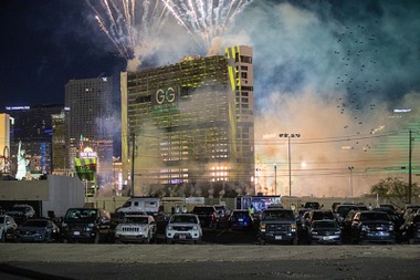 The Paradise and Club Towers fell at 2:36 a.m. A minute later, all that remained was a dust cloud and the fading smell of fireworks. 