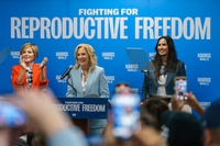 Four years of Donald Trump as president left women “less safe and less free,” first lady Jill Biden said Wednesday in Las Vegas, focusing on reproductive rights as she campaigned for Vice President Kamala Harris ...