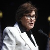 Photo: Senator Jacky Rosen (D-NV) speaks during a Nevada 