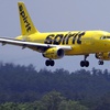 A Spirit Airlines 319 Airbus approaches Manchester Boston Regional Airport for a landing, Friday, June 2, 2023, in Manchester, N.H.

