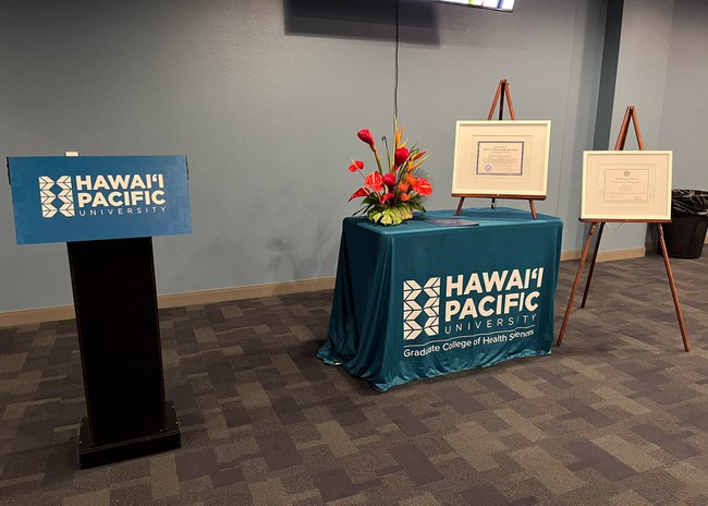 Leaders, students and faculty from Hawai'i Pacific University gathered inside the institution's newest building on Tuesday night to celebrate the opening of HPU's most recent expansion. The building marks the first time a Hawaii-based university has established a campus beyond the Hawaiian islands in Las Vegas, Nevada on Tuesday, February 18, 2025.