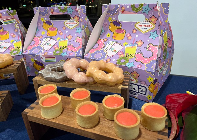 Hawai'i Pacific University worked with local Hawaiian businesses, such as Paina Cafe, to cater their new Las Vegas campus' grand opening in Las Vegas, Nevada on Tuesday, February 18, 2025.