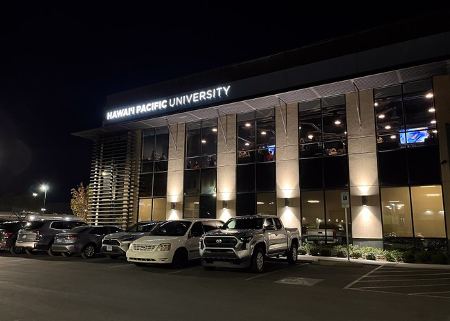 Leaders, students and faculty from Hawai'i Pacific University gathered inside the institution's newest building on Tuesday night to celebrate the opening of HPU's most recent expansion. The building marks the first time a Hawaii-based university has established a campus beyond the Hawaiian islands in Las Vegas, Nevada on Tuesday, February 18, 2025.