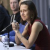 23andMe CEO Anne Wojcicki speaks at an announcement for the Breakthrough Prize in Life Sciences at Genentech Hall on UCSF's Mission Bay campus in San Francisco, Feb. 20 2013.