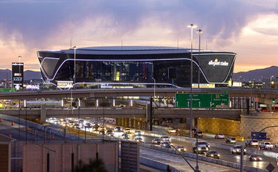 An exterior view of Allegiant Stadium Tuesday, Dec. 3, 2024.