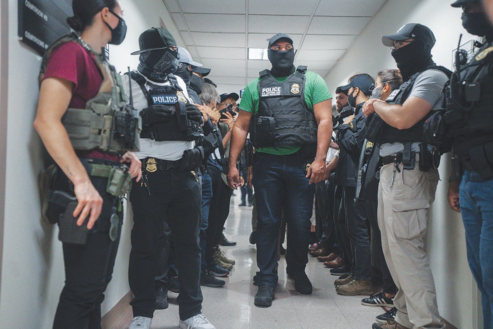 Democratic AGs, lawmakers target ICE’s use of masks in immigration enforcement