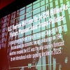 Results of a study by the World Travel & Tourim Council are displayed during the Las Vegas Perspective at Aria Thursday, Aug. 7, 2025. The 45th annual event was hosted by Las Vegas Global Economic Alliance in partnership with its Perspective Council sponsors.