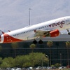 An Air Canada passenger jet takes off from Harry Reid International Airport Wednesday, Aug. 13, 2025.