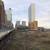 FILE - A vacant lot is on 1st Avenue by the United Nations building in Midtown Manhattan, New York City, on March 24, 2023. 

