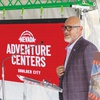 Rafael Villanueva, CEO of Travel Nevada, speaks Thursday, Sept. 25, 2025, at a groundbreaking ceremony for the Nevada Adventure Center in Boulder City. 