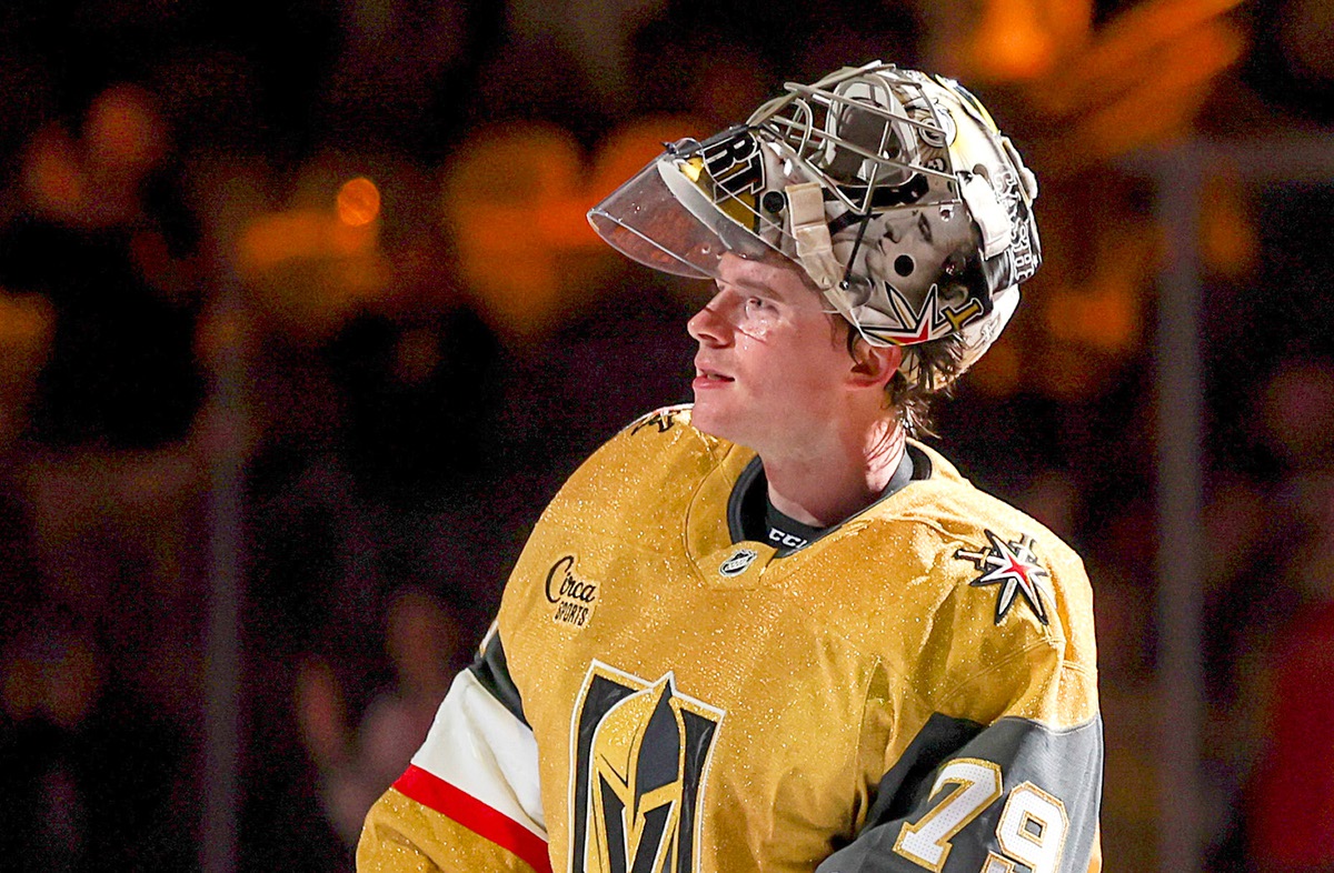 Analysis: Carter Hart looked the part in Golden Knights' debut, for better or worse