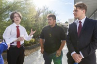 The devastating wildfires in the Los Angeles area earlier this year inspired a trio of UNLV engineering students ...