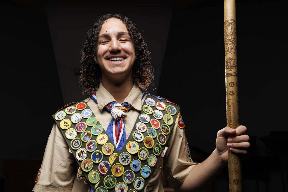 Lifetime of lessons on one uniform: Las Vegas Scout earns every merit badge
