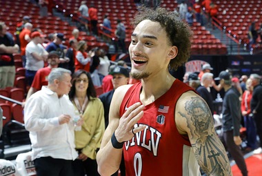 Dra Gibbs-Lawhorn, who led the Mountain West in scoring at 20 points per game in his lone season at UNLV, announced his transfer to Texas Tech on social media today.
