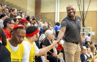 As CEO of Special Olympics Nevada, Thornton is many things — but on this morning, walking through the basketball gym at Legacy High School for the group’s March 14 regional, he looks every bit like ...