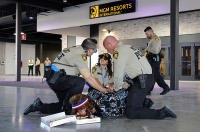 The newest, youngest member of the Las Vegas Metropolitan Police Department put on her pink mirrored sunglasses and walked to her patrol car while blasting K-pop ...