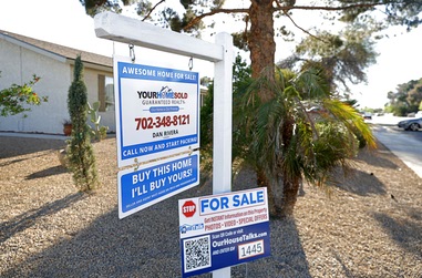 A home for sale is shown in the east Las Vegas Valley Tuesday, March 24,&nbsp;2026. 