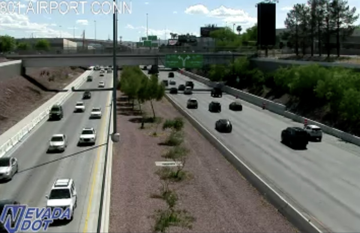 Lane restriction set for southbound Airport Connector overnight Sunday near Harry Reid Airport