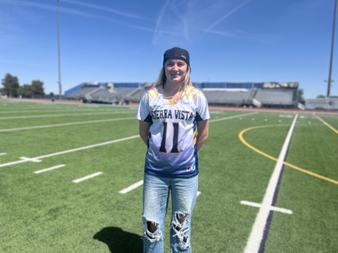 Sierra Vista High School flag football quarterback Amaya&nbsp;Wusstig.