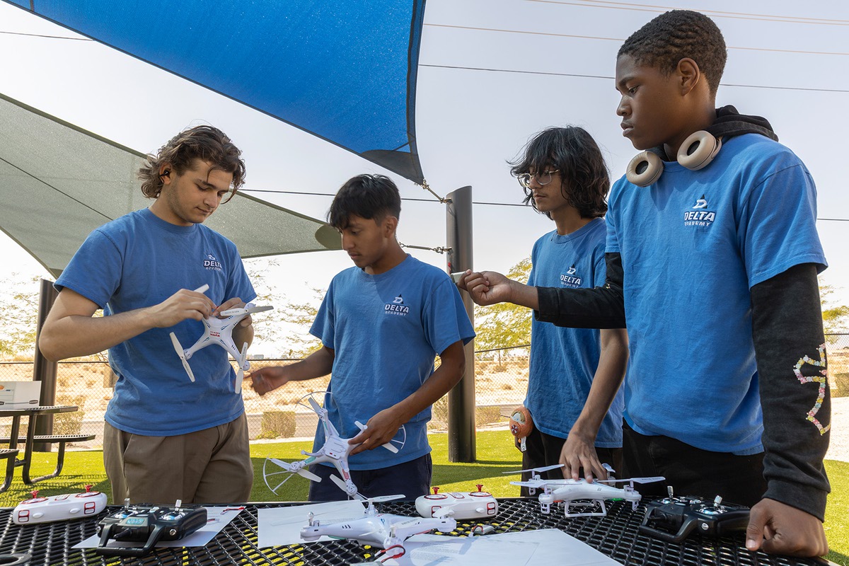 North Las Vegas students trade toys for tools as they train for careers in drone piloting