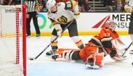 Mitch Marner had three goals and an assist in his first career playoff hat trick, and the Vegas Golden Knights routed the Anaheim Ducks 6-2 on Friday night to take a 2-1 lead in their second-round series.