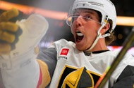 Vegas Golden Knights right wing Mitch Marner celebrates his goal during the second period in Game 3 of a second-round NHL hockey Stanley Cup playoff series against the Anaheim Ducks, Friday, May 8, 2026, in Anaheim,&nbsp;Calif.