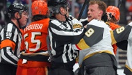 Pavel Dorofeyev and Brett Howden scored for the Golden Knights, whose three-game road winning streak ended. Game 5 is Tuesday in Las Vegas ...