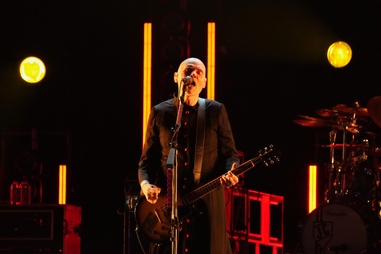 Lead singer and guitarist Billy Corgan of the Smashing Pumpkins performs at the 26th edition of the Vive Latino music festival in Mexico City, Sunday, March 15, 2026. The Smashing Pumpkins will bring their “Rats in a Cage” tour to MGM Grand Garden Arena at 8 p.m. Friday, Oct.&nbsp;30.