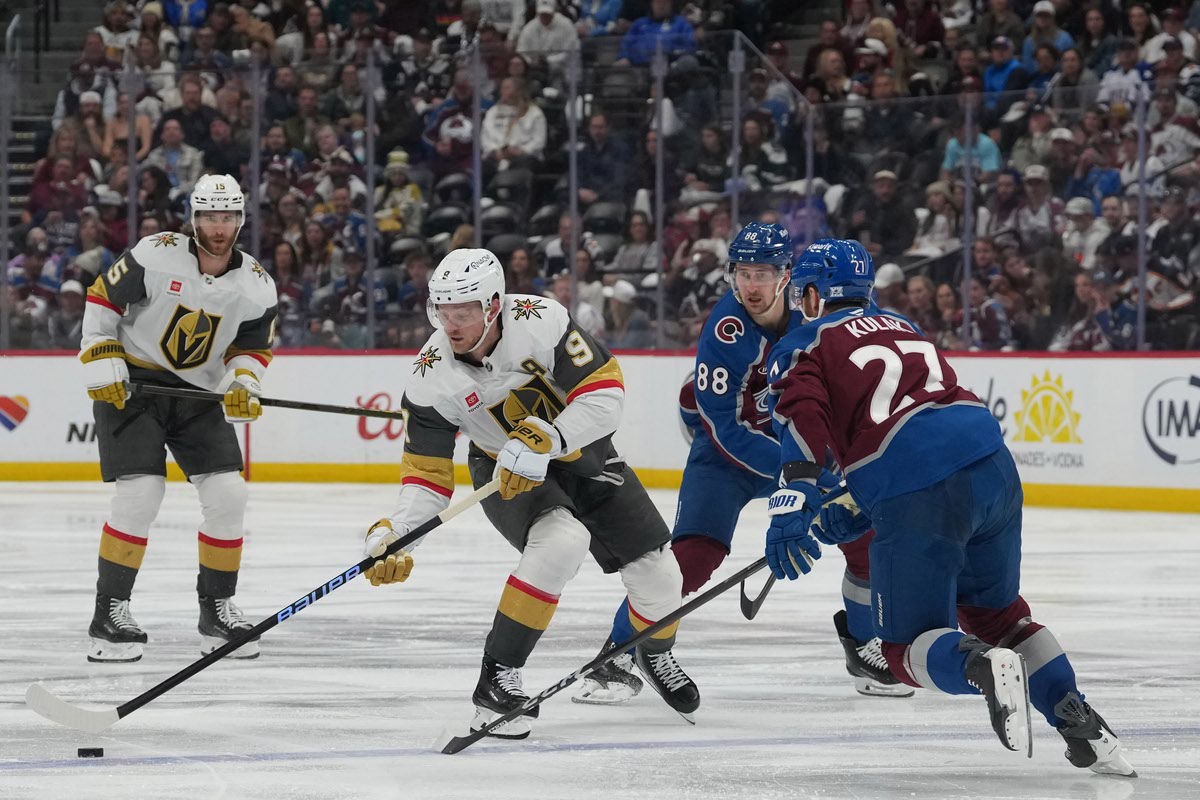 Barbashev, Eichel score in 2:07 span, Golden Knights stun Avs 3-1 to take 2-0 series lead