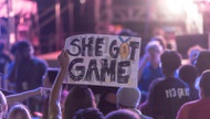Olympic athletes hit Park MGM to a wall of noise — fans and passersby alike, decked in Team USA gear, shook glittering red and blue pom-poms and waved hand-painted signs to welcome them in.

