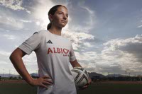 Olive Busby is having a once-in-a-lifetime experience today: attending the World Cup finals not just as a spectator, but as a participant in the on-field pageantry.