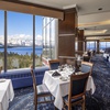 The Sage Room Steak House is located on the 19th floor of Caesars Republic Lake Tahoe. It overlooks the lake and mountains, offering scenic views.