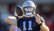 Jackson Arnold is still competing for UNLV’s starting quarterback job, but the Auburn transfer already is being considered for a prestigious national honor.


