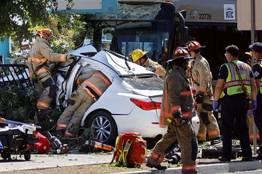Accident with RTC Bus Downtown