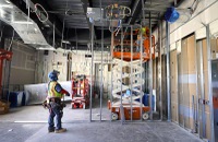 Once completed, the two-story, 34,000-square-foot laboratory will house services including a blood donor center on the first floor, where ...