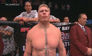 UFC 100 Bud Light Poster Georges st-Pierre Brock Lesnar Frank Me Dan Henderson