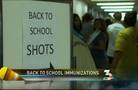 Students getting back-to-school immunizations