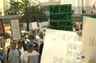 Protesters occupy Strip