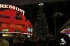 Mayor, Santa light Fremont Street Christmas tree