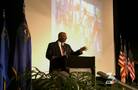 School District superintendent gives address