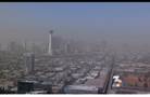 Haze hovers in the Las Vegas sky